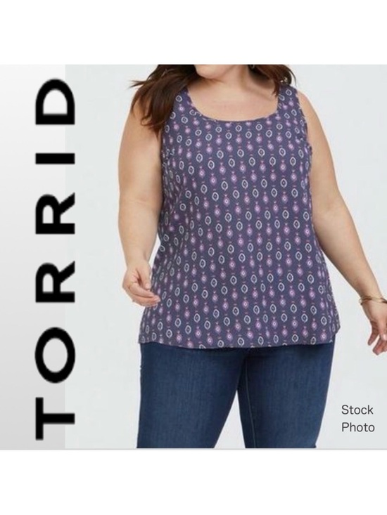 torrid Tops - TORRID Georgette Sleeveless Scoop Neck (4X)